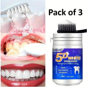 Teeth Whitening Powder 50ml Each (Pack of 3)