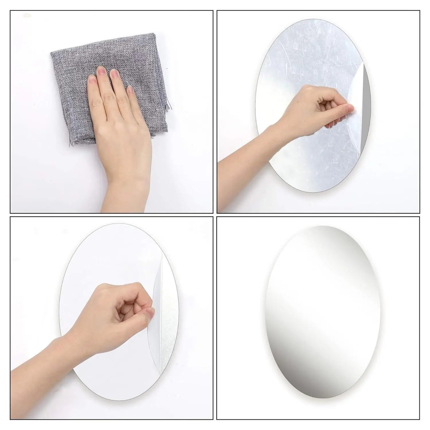 Mirrors Acrylic Glass Full Length Wall Mirror Tiles,Square Mirror