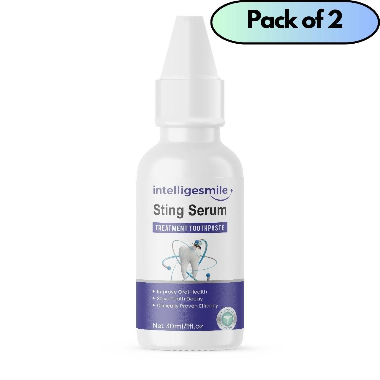 Intelligesmile Sting Serum Treatment Toothpaste 60ml Pack of 2